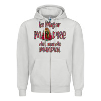 Dove Grey La mejor Madre Del Mundo Mundial Zipper Hoodie - Bettercallsaul