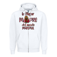 White La mejor Madre Del Mundo Mundial Zipper Hoodie - Bettercallsaul