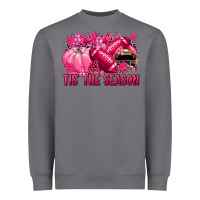Storm Tis' the season Football Breast Cancer Heavyweight Sweatshirt - NancyCooperArtShop