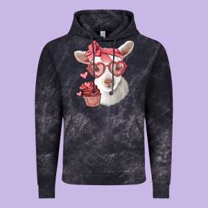 Cute Baby Lamb Valentines Day Vintage Hoodie Designed By Jasminsmagicworld