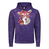 Cloud Purple cute baby lamb valentines day Vintage Hoodie - Jasminsmagicworld