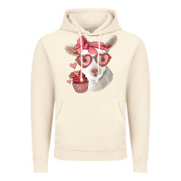 Vintage Artic cute baby lamb valentines day Vintage Hoodie - Jasminsmagicworld