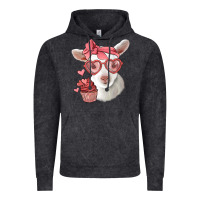 Vintage Black cute baby lamb valentines day Vintage Hoodie - Jasminsmagicworld