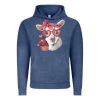 Vintage Denim cute baby lamb valentines day Vintage Hoodie - Jasminsmagicworld