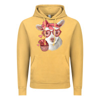 Vintage Mustard cute baby lamb valentines day Vintage Hoodie - Jasminsmagicworld