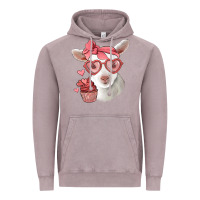Vintage Zinc cute baby lamb valentines day Vintage Hoodie - Jasminsmagicworld