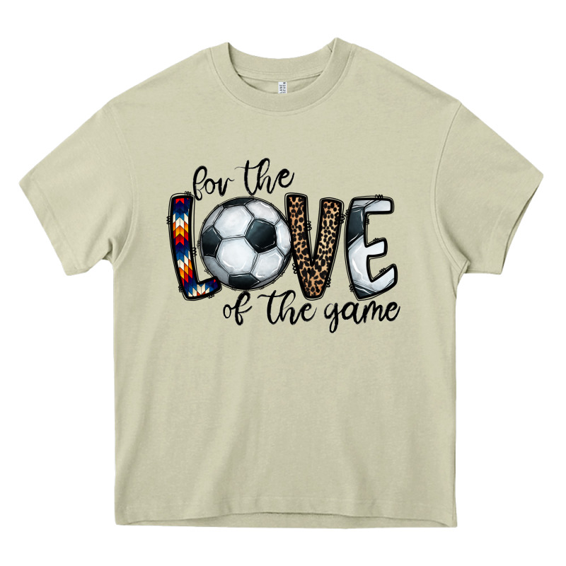 For The Love Of The Game Socer Heavy Core Tee by CowhideDigitalArt | Teevron