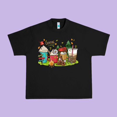 Camp Coffee Drink Urban Heavy Tee Designed By Maliassmallbusiness