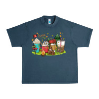 Midnight Navy camp coffee drink Urban Heavy Tee - MaliasSmallBusiness