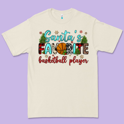 Santa S Favorite Basketball Player Premium Tee Designed By Jahusdesignshop