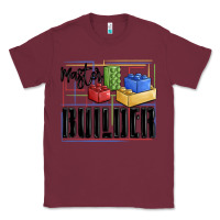Burgundy master builder Classic Tee - MaliasSmallBusiness