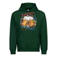 Forest Green I'm not drunk i'm patriotic Urban Hoodie - FaDigitalArtStudio