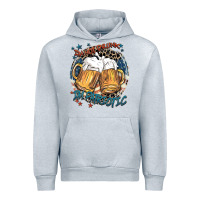 Heather Grey I'm not drunk i'm patriotic Urban Hoodie - FaDigitalArtStudio