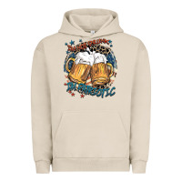 Pigment French Oak I'm not drunk i'm patriotic Urban Hoodie - FaDigitalArtStudio