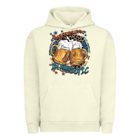 Pigment Pistachio I'm not drunk i'm patriotic Urban Hoodie - FaDigitalArtStudio