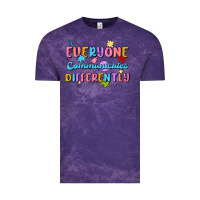 Cloud Purple everyone communicates differently Vintage Tee - MaliasSmallBusiness