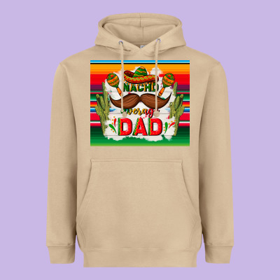 Nacho Average Dad Father's Day Heavyweight Hoodie Designed By Tumblerdesignbyshophia