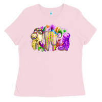 Bubblegum Pink mardi gras tooth Ladies Tee - RacoonDesign