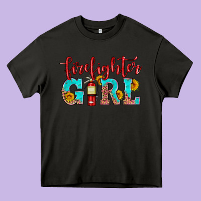 Firefighter Son Girl Heavy Core Tee Designed By Hra Design Shop