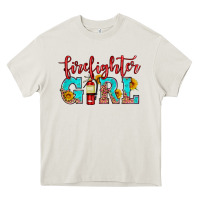 Cream firefighter son girl Heavy Core Tee - HRA Design Shop