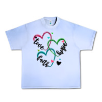 Grape Ice faith hope love Urban Heavy Tee - MaliasSmallBusiness