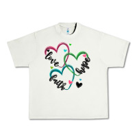 Pistachio faith hope love Urban Heavy Tee - MaliasSmallBusiness