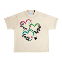 Sandshell faith hope love Urban Heavy Tee - MaliasSmallBusiness