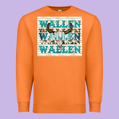 Wallen With Bull Skull Premium Sweatshirt Designed By Tumblerdesignbyshophia