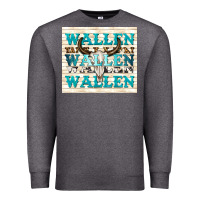 Charcoal Heather wallen with bull skull Premium Sweatshirt - TumblerDesignByShophia