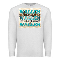 Oatmeal Heather wallen with bull skull Premium Sweatshirt - TumblerDesignByShophia