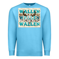 Ocean Blue wallen with bull skull Premium Sweatshirt - TumblerDesignByShophia