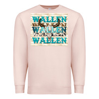 Pale Pink wallen with bull skull Premium Sweatshirt - TumblerDesignByShophia