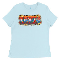 Baby Blue Texas Ladies Tee - JahusDesignShop