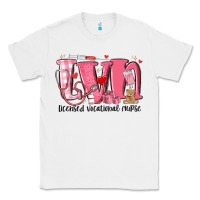 White lvn licensed vocational nurse valentine's day Classic Tee - MaliasSmallBusiness