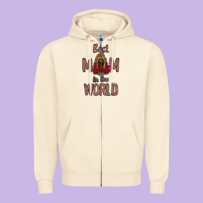 Best Mom In The World Zipper Hoodie Designed By Bettercallsaul