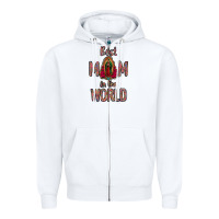 White Best Mom in the World Zipper Hoodie - Bettercallsaul