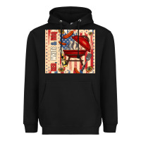 Black red white and bbq usa flag Heavyweight Hoodie - TumblerDesignByShophia