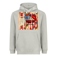Moon Dust red white and bbq usa flag Heavyweight Hoodie - TumblerDesignByShophia