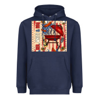 Navy red white and bbq usa flag Heavyweight Hoodie - TumblerDesignByShophia