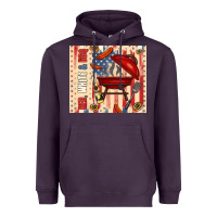 Plum red white and bbq usa flag Heavyweight Hoodie - TumblerDesignByShophia