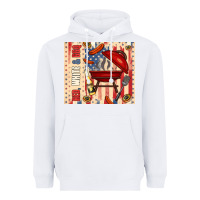 White red white and bbq usa flag Heavyweight Hoodie - TumblerDesignByShophia