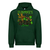 Forest Green St. Patrick's knows Jesus arose Urban Hoodie - FaDigitalArtStudio