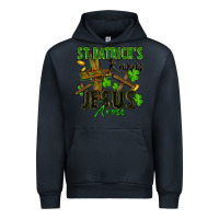 Navy St. Patrick's knows Jesus arose Urban Hoodie - FaDigitalArtStudio