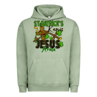 Pigment Oil Green St. Patrick's knows Jesus arose Urban Hoodie - FaDigitalArtStudio