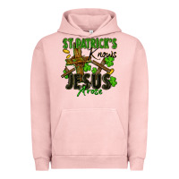 Pigment Salmon St. Patrick's knows Jesus arose Urban Hoodie - FaDigitalArtStudio