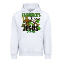 White St. Patrick's knows Jesus arose Urban Hoodie - FaDigitalArtStudio