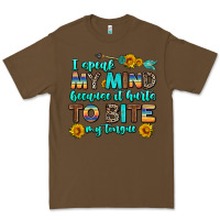Cacao i speak my mind because it hurts to bite my tongue Premium Tee - AdoDesignShop