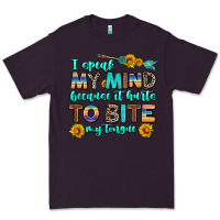 Plum i speak my mind because it hurts to bite my tongue Premium Tee - AdoDesignShop