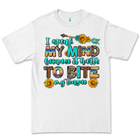 White i speak my mind because it hurts to bite my tongue Premium Tee - AdoDesignShop