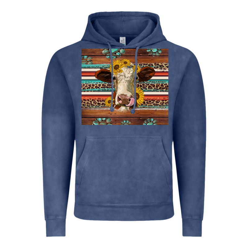 Western Sunflowers Gemstone Heifer Vintage Hoodie by Jasminsmagicworld | Teevron
